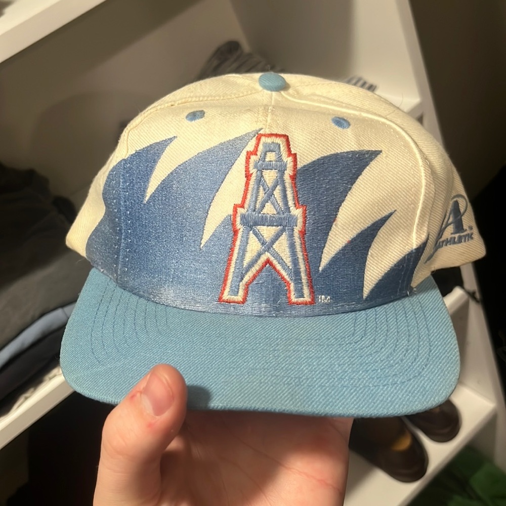 Vintage Sharktooth Houston Oilers SnapBack Hat